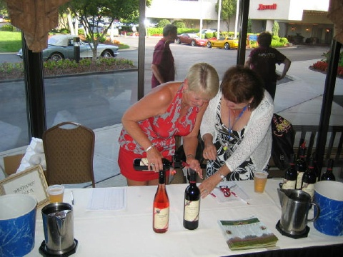 wine tasting at nccc conv